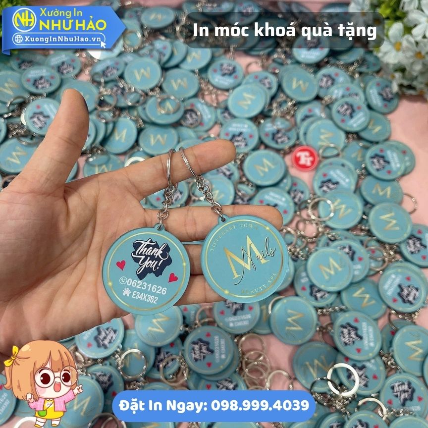 In moc khoa qua tang 5 In Móc Khóa Mica Quà Tặng Doanh Nghiệp, Cá Nhân Theo Yêu Cầu, In UV Cao Cấp, Giá Xưởng Cạnh Tranh