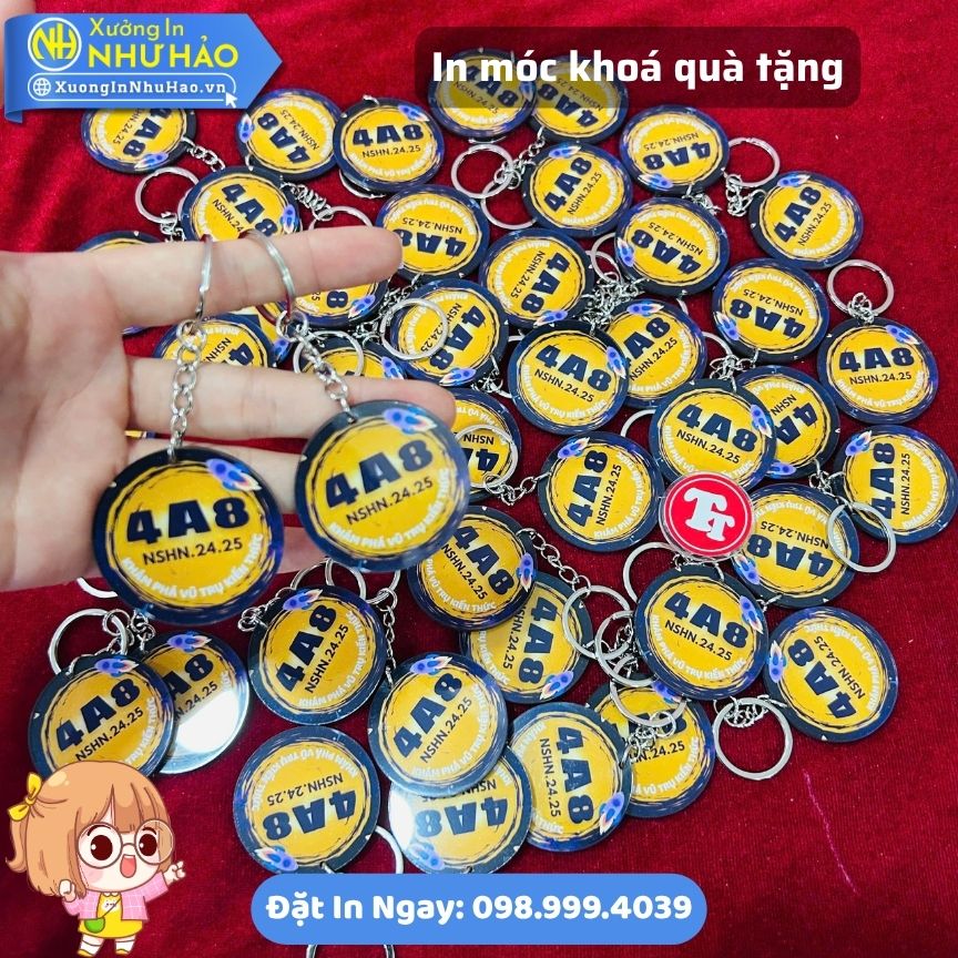 In moc khoa qua tang 6 In Móc Khóa Mica Quà Tặng Doanh Nghiệp, Cá Nhân Theo Yêu Cầu, In UV Cao Cấp, Giá Xưởng Cạnh Tranh