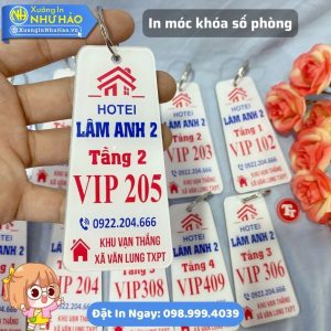 In Móc Khóa Mica Số Phòng, Số Tủ Locker, Số Kệ Theo Yêu Cầu, Khắc Laser, In UV Bền Đẹp, Giá Rẻ