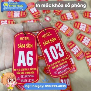 In Móc Khóa Mica Số Phòng, Số Tủ Locker, Số Kệ Theo Yêu Cầu, Khắc Laser, In UV Bền Đẹp, Giá Rẻ