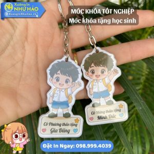 In Móc Khóa Mica Tốt Nghiệp Cử Nhân Theo Yêu Cầu, Quà Tặng Lễ Tốt Nghiệp, In UV Cao Cấp, Giá Rẻ