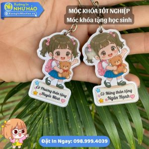 In Móc Khóa Mica Tốt Nghiệp Cử Nhân Theo Yêu Cầu, Quà Tặng Lễ Tốt Nghiệp, In UV Cao Cấp, Giá Rẻ