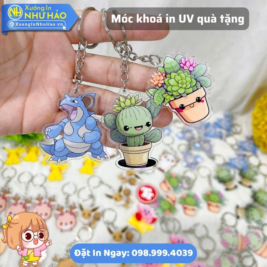 Móc Khóa Mica In UV