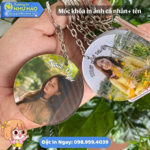 In Móc Khóa Mica Hình Ảnh Cá Nhân, Khắc Tên Theo Yêu Cầu, Quà Tặng Sinh Nhật, Kỷ Niệm Độc Đáo