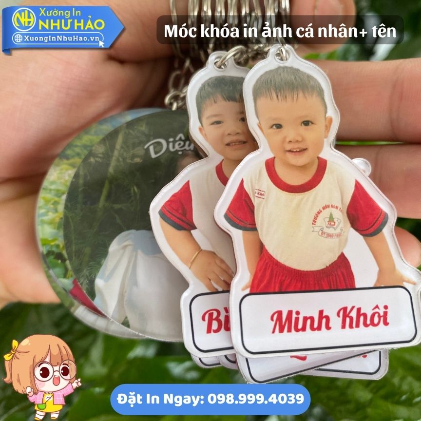 Moc khoa in anh ca nhan ten 4 In Móc Khóa Mica Hình Ảnh Cá Nhân, Khắc Tên Theo Yêu Cầu, Quà Tặng Sinh Nhật, Kỷ Niệm Độc Đáo
