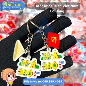 In Móc Khóa Mica Lá Cờ Việt Nam, Cờ Đảng Theo Yêu Cầu, In UV Sắc Nét, Giá Rẻ, Giao Hàng Toàn Quốc