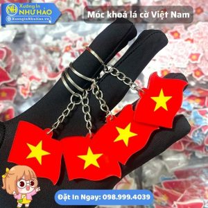 In Móc Khóa Mica Lá Cờ Việt Nam, Cờ Đảng Theo Yêu Cầu, In UV Sắc Nét, Giá Rẻ, Giao Hàng Toàn Quốc