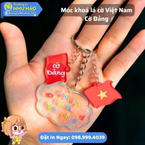 In Móc Khóa Mica Lá Cờ Việt Nam, Cờ Đảng Theo Yêu Cầu, In UV Sắc Nét, Giá Rẻ, Giao Hàng Toàn Quốc