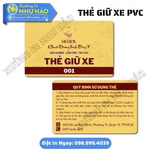 Thẻ Giữ Xe Chung Cư Nhựa PVC – In Mã QR, Mã Vạch, Quản Lý Xe Hiệu Quả