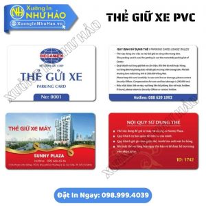 Thẻ Giữ Xe Chung Cư Nhựa PVC – In Mã QR, Mã Vạch, Quản Lý Xe Hiệu Quả