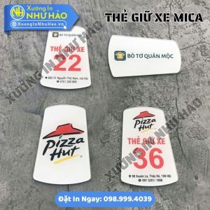 Thẻ Giữ Xe Trường Học Bằng Mica – Chắc Chắn, Bền Đẹp, Giá Xưởng Tận Gốc
