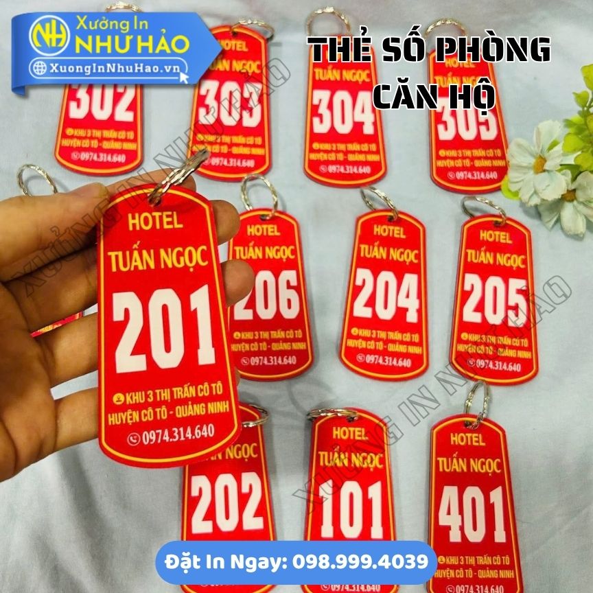 thẻ số phòng căn hộ (9) Thẻ Số Phòng Căn Hộ Mica – Chống Thấm, Chống Phai Màu, Độ Bền Cao Ngoài Trời