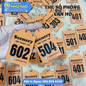 Thẻ Số Phòng Homestay Mica - Thiết Kế Độc Quyền, Phù Hợp Nhiều Phong Cách