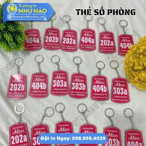 Thẻ Số Phòng Villa Mica – Mẫu Đẹp, Sang Trọng, Khắc Số Phòng Theo Yêu Cầu
