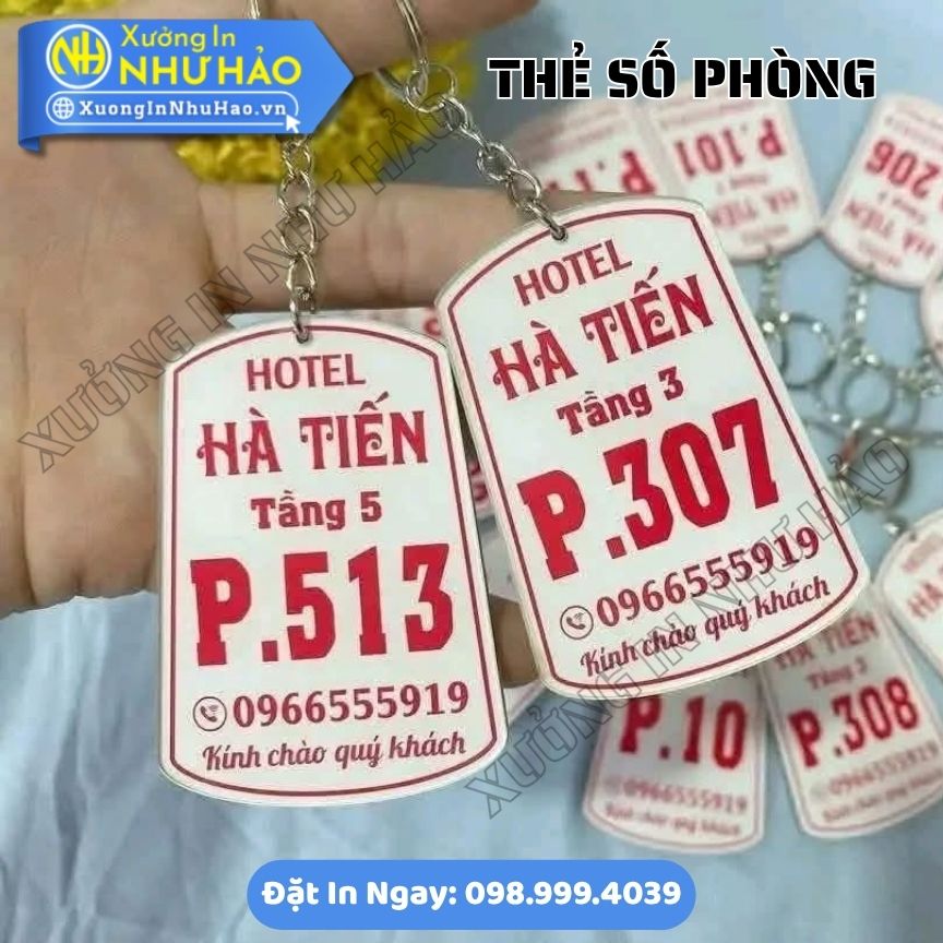 thẻ số phòng villa (6) Thẻ Số Phòng Villa Mica – Mẫu Đẹp, Sang Trọng, Khắc Số Phòng Theo Yêu Cầu