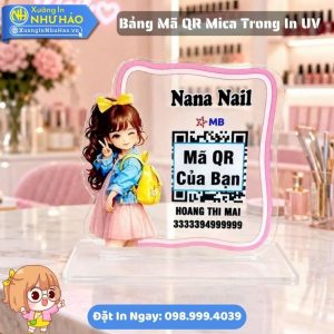 Làm Bảng Mã QR Mica Trong In UV Theo Yêu Cầu Thiết Kế Mã QR Ngân Hàng - Giá Rẻ Cho Cửa Hàng
