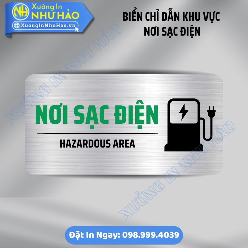 Bảng Chỉ Dẫn Khu Vực Nơi Sạc Điện