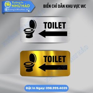Bảng Chỉ Dẫn Khu Vực WC Sang Trọng Nhất | Biển Alu, Gỗ, Mica Đẹp, Kích Thước Chuẩn Cho Nhà Hàng, Khách Sạn. Báo Giá Xưởng Tận Nơi