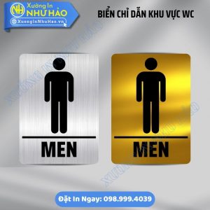 Bảng Chỉ Dẫn Khu Vực WC Sang Trọng Nhất | Biển Alu, Gỗ, Mica Đẹp, Kích Thước Chuẩn Cho Nhà Hàng, Khách Sạn. Báo Giá Xưởng Tận Nơi