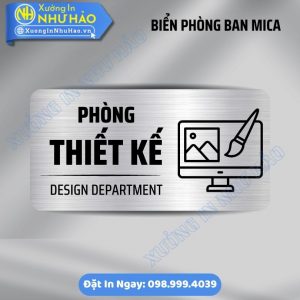 Biển Phòng Ban Mica, Alu Thiết Kế Theo Yêu Cầu Cho Doanh Nghiệp - Xưởng In Như Hảo Sản Xuất Bảng Tên Phòng Chất Lượng Bền Đẹp