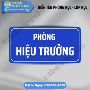 Biển Tên Phòng Học - Lớp Học Chỉ Dẫn Chuẩn - Chất Liệu Mica, ALu Nhôm In UV Đảm Bảo Độ Bền Màu, Dễ Quan Sát