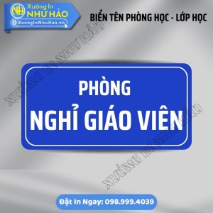 Biển Tên Phòng Học - Lớp Học Chỉ Dẫn Chuẩn - Chất Liệu Mica, ALu Nhôm In UV Đảm Bảo Độ Bền Màu, Dễ Quan Sát