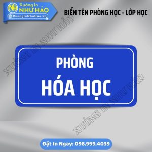 Biển Tên Phòng Học - Lớp Học Chỉ Dẫn Chuẩn - Chất Liệu Mica, ALu Nhôm In UV Đảm Bảo Độ Bền Màu, Dễ Quan Sát