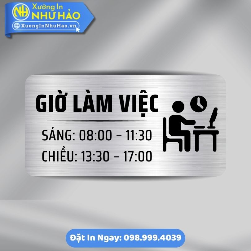 Biển Giờ Làm Việc/ Giờ Mở Cửa