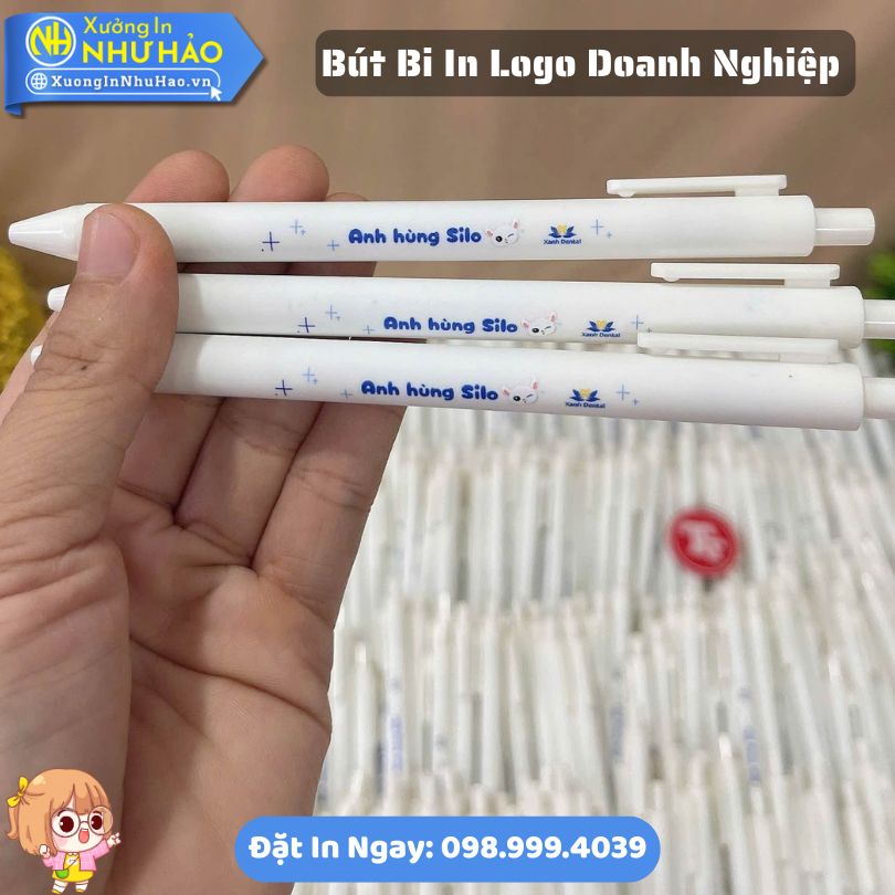 Bút Bi In Logo Doanh Nghiệp – Quà Tặng Thiết Thực, Chi Phí Hợp Lý (3) Bút Bi In Logo Doanh Nghiệp Theo Yêu Cầu - Làm Quà Tặng Thiết Thực, Giá Tại Xưởng