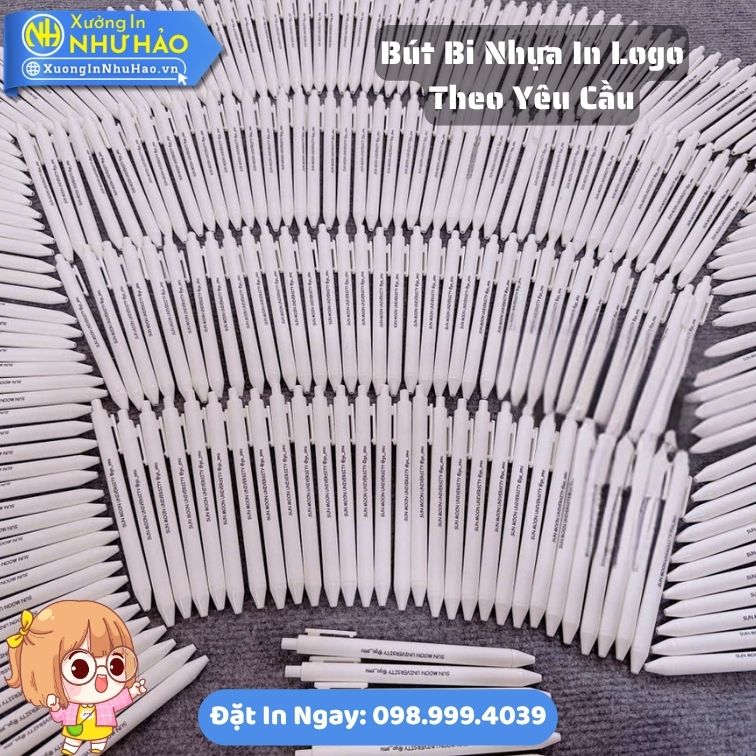 But Bi Nhua In Logo Theo Yeu Cau 3 Báo Giá Đặt Làm Bút Bi Nhựa In Logo Theo Yêu Cầu Dành cho Doanh Nghiệp Làm Quà Tặng Sự Kiện Đẹp Giá Tận Gốc Tại Xưởng Như Hảo
