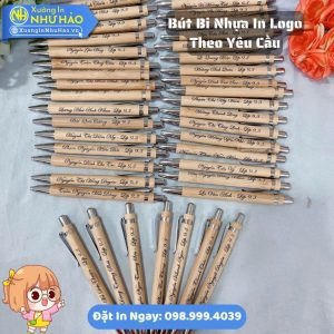 Báo Giá Đặt Làm Bút Bi Nhựa In Logo Theo Yêu Cầu Dành cho Doanh Nghiệp Làm Quà Tặng Sự Kiện Đẹp Giá Tận Gốc Tại Xưởng Như Hảo