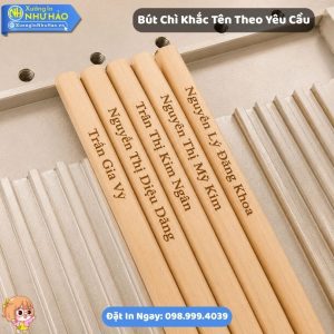 Bút Chì Khắc Tên Theo Yêu Cầu - Làm Quà Tặng Doanh Nghiệp Và Học Sinh Giá Tốt Tại Xưởng Như Hảo