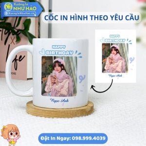 Cốc Sứ, Ly Sứ In Ảnh Theo Yêu Cầu Làm Quà Tặng Doanh Nghiệp In Logo Sắc Nét