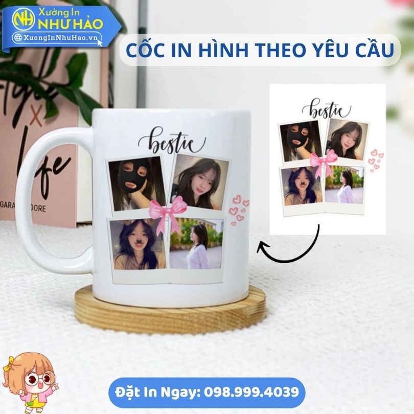 Coc Su, Ly Su In Anh Theo Yeu Cau 6 Cốc Sứ, Ly Sứ In Ảnh Theo Yêu Cầu Làm Quà Tặng Doanh Nghiệp In Logo Sắc Nét