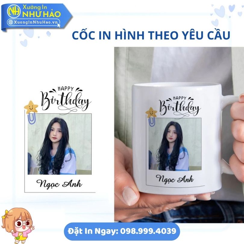 Coc Su, Ly Su In Anh Theo Yeu Cau Cốc Sứ, Ly Sứ In Ảnh Theo Yêu Cầu Làm Quà Tặng Doanh Nghiệp In Logo Sắc Nét