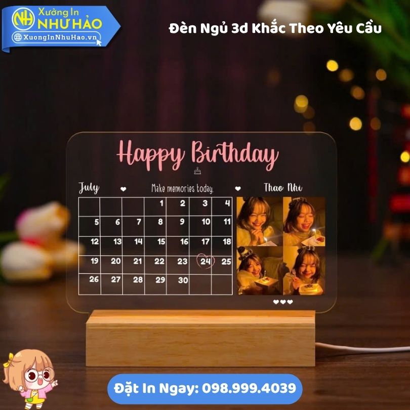 Den Ngu 3d Khac Theo Yeu Cau 3 Đèn Ngủ 3d Khắc Theo Yêu Cầu Khắc Hình Chân Dung Ngày Kỷ Niệm Theo Yêu Cầu Đế Gỗ Led