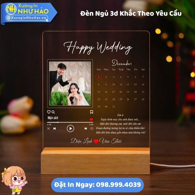 Den Ngu 3d Khac Theo Yeu Cau 7 Đèn Ngủ 3d Khắc Theo Yêu Cầu Khắc Hình Chân Dung Ngày Kỷ Niệm Theo Yêu Cầu Đế Gỗ Led