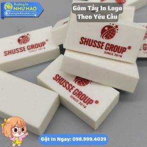 Báo Giá Đặt Làm Gôm Tẩy In Logo Theo Yêu Cầu Số Lượng Sỉ Cho Trường Học