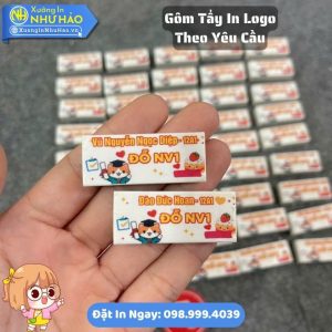 Báo Giá Đặt Làm Gôm Tẩy In Logo Theo Yêu Cầu Số Lượng Sỉ Cho Trường Học