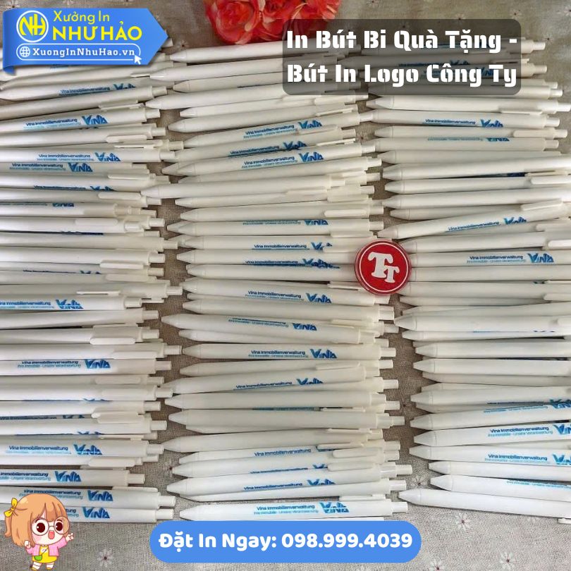 In Bút Bi Quà Tặng – Bút In Logo Công Ty (2) In Bút Bi Quà Tặng - Bút In Logo Công Ty Theo Yêu Cầu Giá Sỉ Tại Xưởng In Như Hảo