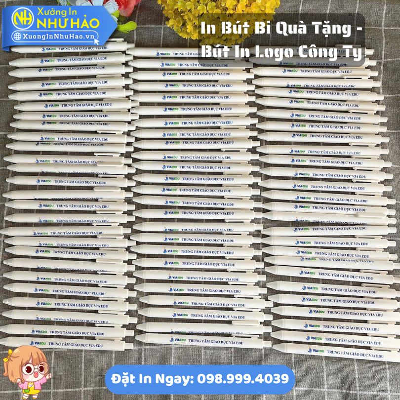 In Bút Bi Quà Tặng - Bút In Logo Công Ty In Bút Bi Quà Tặng - Bút In Logo Công Ty Theo Yêu Cầu Giá Sỉ Tại Xưởng In Như Hảo