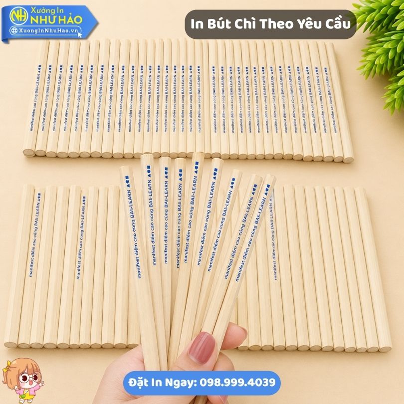 In But Chi Theo Yeu Cau 2 In Bút Chì Theo Yêu Cầu Giá Rẻ - Làm Quà Tặng Doanh Nghiệp Uy Tín