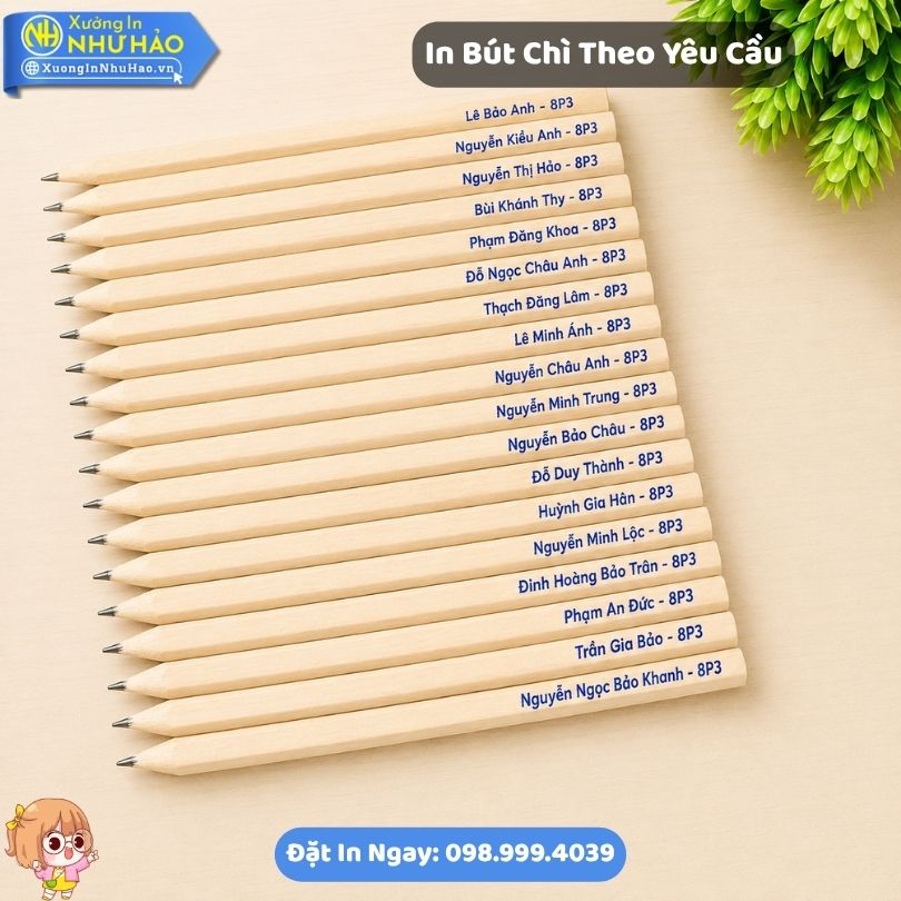 In But Chi Theo Yeu Cau 3 In Bút Chì Theo Yêu Cầu Giá Rẻ - Làm Quà Tặng Doanh Nghiệp Uy Tín