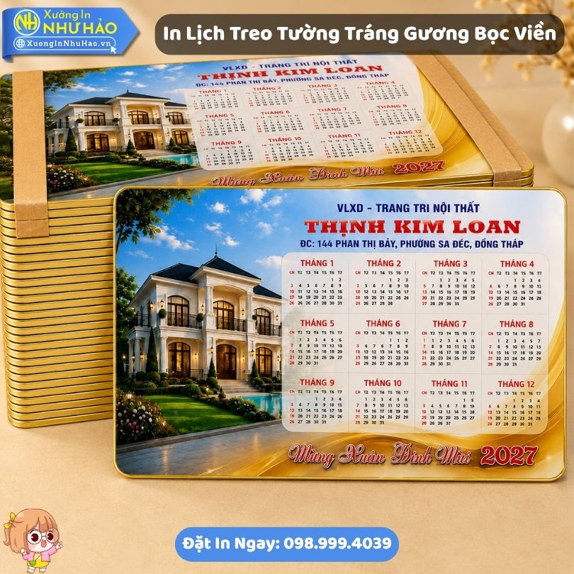 In Lich Treo Tuong Trang Guong Boc Vien 4 Xưởng In Lịch Treo Tường Tráng Gương Bọc Viền Theo Yêu Cầu Đẹp - Đặt Làm Lịch Tết Theo Yêu Cầu Giá Tốt Tại Xưởng Như Hảo