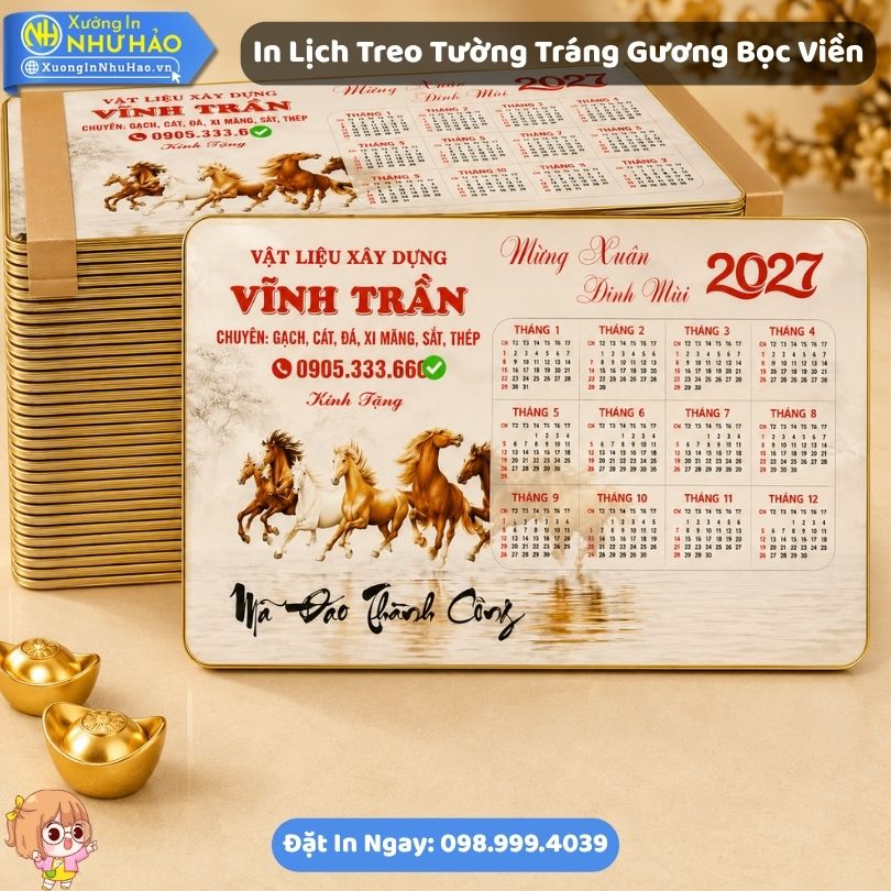 In Lich Treo Tuong Trang Guong Boc Vien 6 Xưởng In Lịch Treo Tường Tráng Gương Bọc Viền Theo Yêu Cầu Đẹp - Đặt Làm Lịch Tết Theo Yêu Cầu Giá Tốt Tại Xưởng Như Hảo