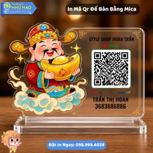 In Mã Qr Để Bàn Bằng Mica Theo Yêu Cầu Thiết Kế Đẹp Tại Xưởng Như Hảo - Giải Pháp Thanh Toán Nhanh Cho Cửa Hàng Của Bạn