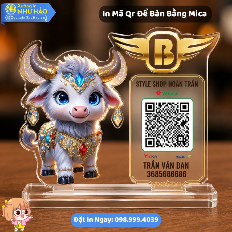 In Ma Qr De Ban Bang Mica 4 In Mã Qr Để Bàn Bằng Mica Theo Yêu Cầu Thiết Kế Đẹp Tại Xưởng Như Hảo - Giải Pháp Thanh Toán Nhanh Cho Cửa Hàng Của Bạn