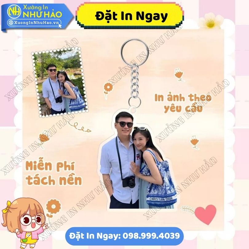 In Móc Khoá Cắt Viền Theo Ảnh – Móc Khóa Phụ Kiện Trang Trí Balo (2) Đặt In Móc Khoá Cắt Viền Theo Ảnh - Móc Khóa Phụ Kiện Trang Trí Balo Theo Yêu Cầu Chất Liệu Móc Khóa Mica Siêu Bền