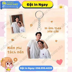 Đặt In Móc Khoá Cắt Viền Theo Ảnh - Móc Khóa Phụ Kiện Trang Trí Balo Theo Yêu Cầu Chất Liệu Móc Khóa Mica Siêu Bền