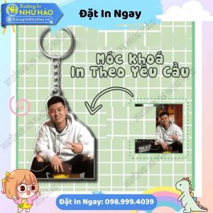 Đặt In Móc Khoá Cắt Viền Theo Ảnh - Móc Khóa Phụ Kiện Trang Trí Balo Theo Yêu Cầu Chất Liệu Móc Khóa Mica Siêu Bền